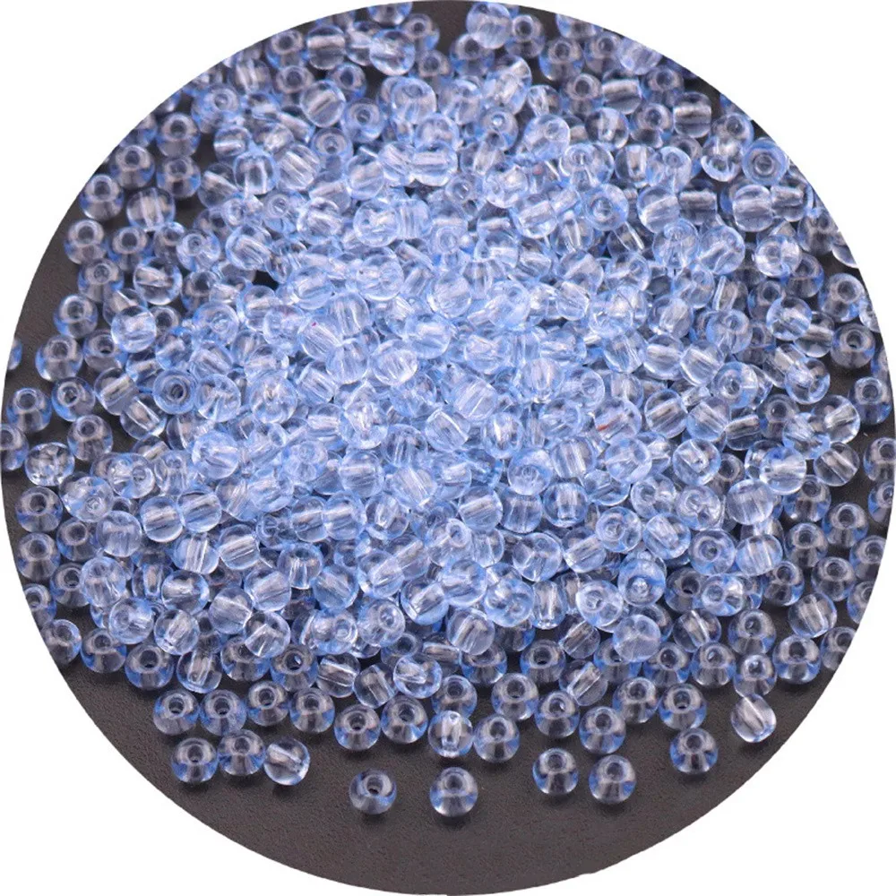 Vibrant Oling Transparent Glass Seed Beads for DIY Jewelry and Accessories