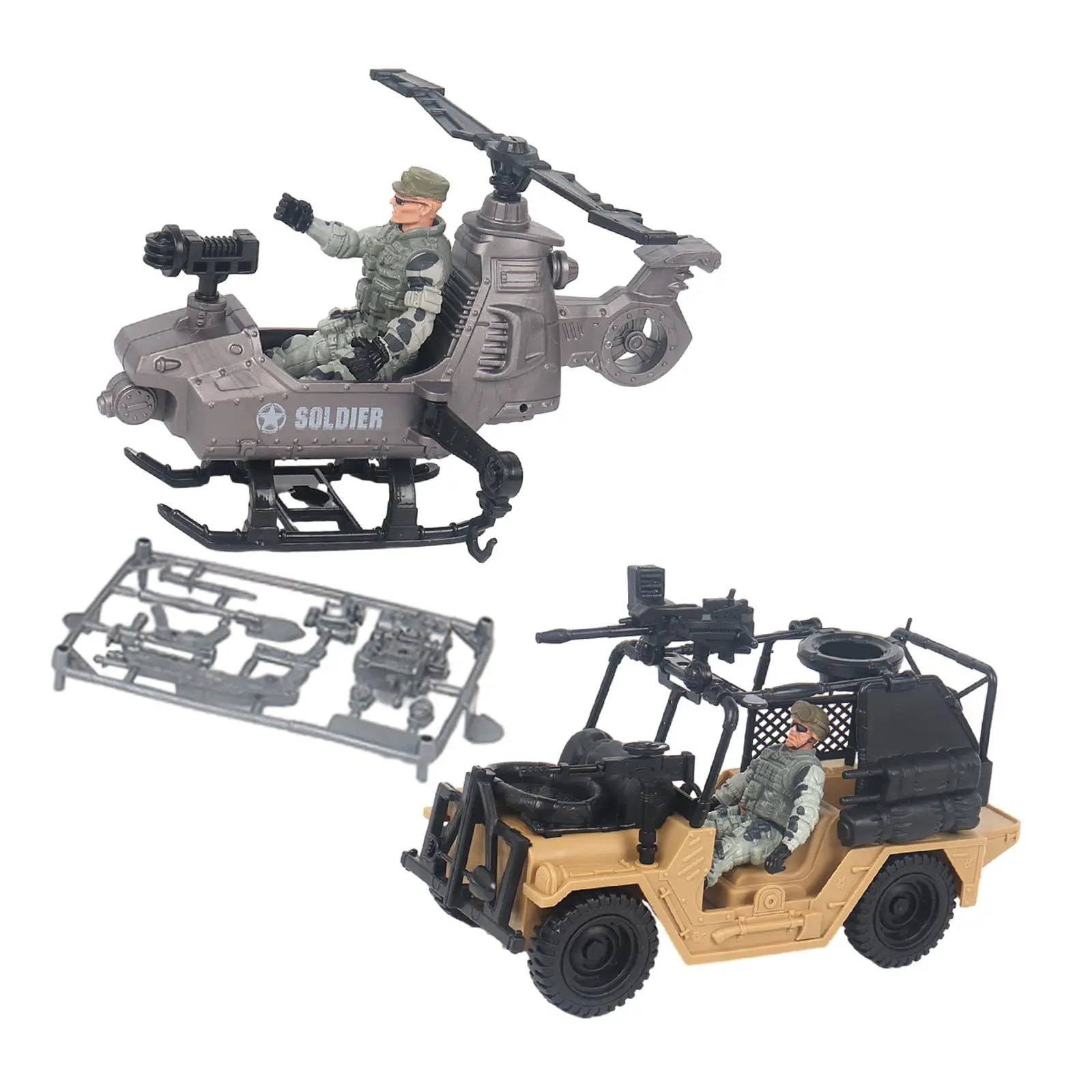 5x Jungle War Training Scene Accessories Scenery Layout Hobby Collections War Diorama Birthday Gift Party Toy Educational Toy