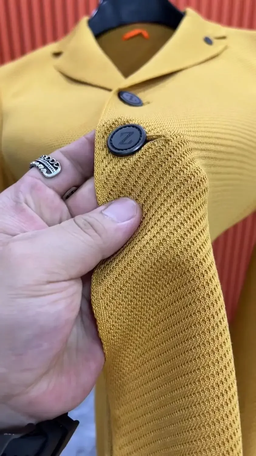 Description Picture 6 of itemParty Dress Jackets Men's Suit Business Coat Yellow Male Blazer Vintage Summer Fashion 2024 Elegant Classic Fashionable Menswear