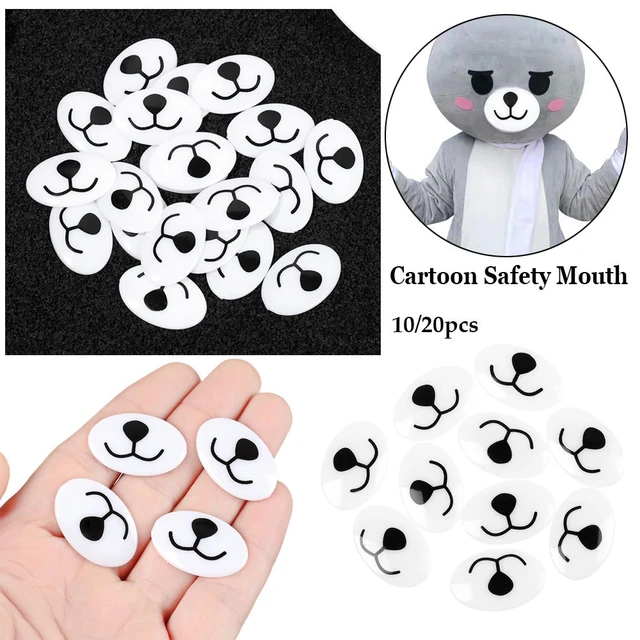 10-50MM Black Plastic Oval Safety Eyes for White Bear Doll Animal Puppet  Crafts Children DIY Toys Plush Doll Accessories - AliExpress