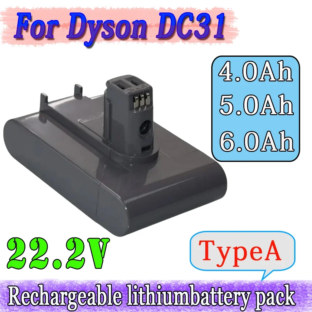 

22.2V 6000/5000/4000mAh original Li-ion Replacement Battery For Dyson Handheld Vacuum Cleaner DC31 DC34 DC35 DC44 DC45 Type A
