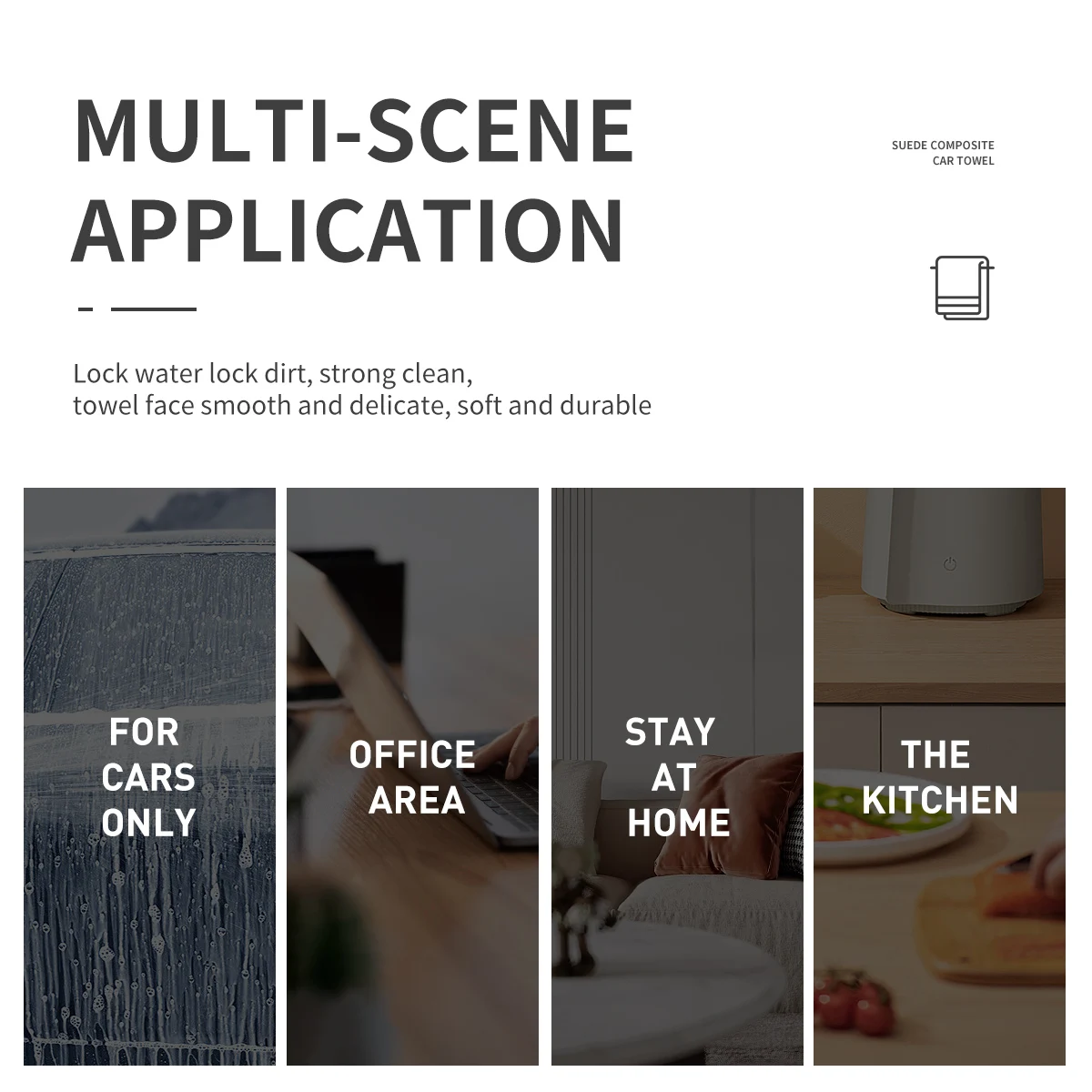 자동차 디테일링 자동차 용품, 부드럽고 편안한 양면 사용 가능, 오토바이 린팅 없음