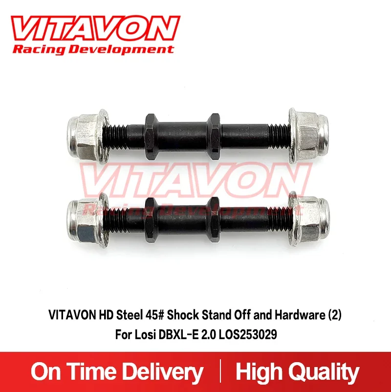 Vitavon Hd Steel 45 # Shock Stand Off & Hardware (2) Per Losi Dbxl-E 2.0 Los253029