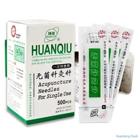 New Package Huanqiu Disposable Sterile Acupuncture Needles 500pcs 1