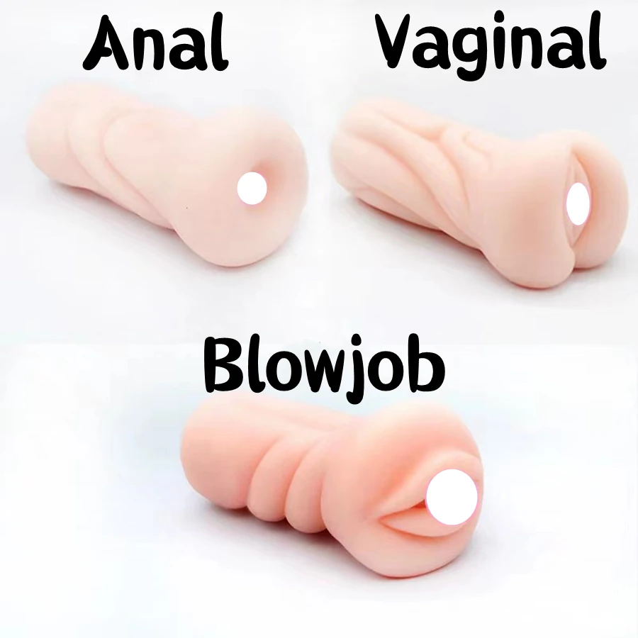 

Limited Time Offer Men's Masturbator Oral Vaginal Anal Male Masturbation Soft Real Vagina Pocket Pussy Sex Toys for Men Blowjob