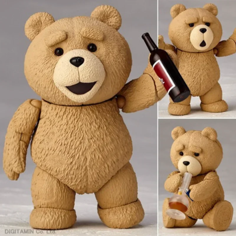 thumbnail image 1 of Figura de anime Ted 2 de 15 cm, oso de peluche Bjd Ted, increíble figura de ladrillo de peluche Yamaguchi Revoltech No.006, modelo de película Gk, muñeca de juguete de regalo, 1 of 4
