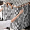 Large Capacity Clothes Storage Bag Thousand Bird Grid Foldable Dustproof Bag Household Moving Bags Waterproof and Dustproof 5