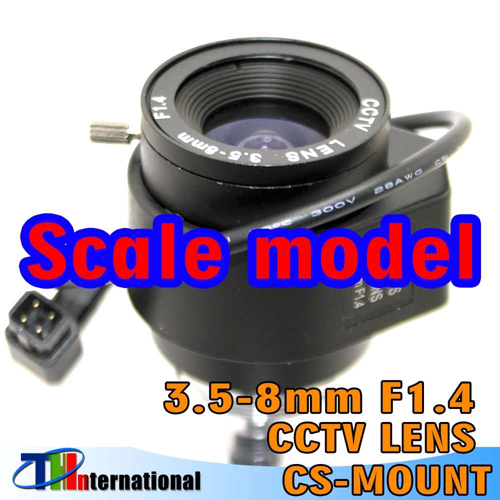 The Model lens is fake and cannot Be Used 3.5-8mm F1.4 Manual Varifocal DC Auto Iris CCTV IR Lens CS Mount