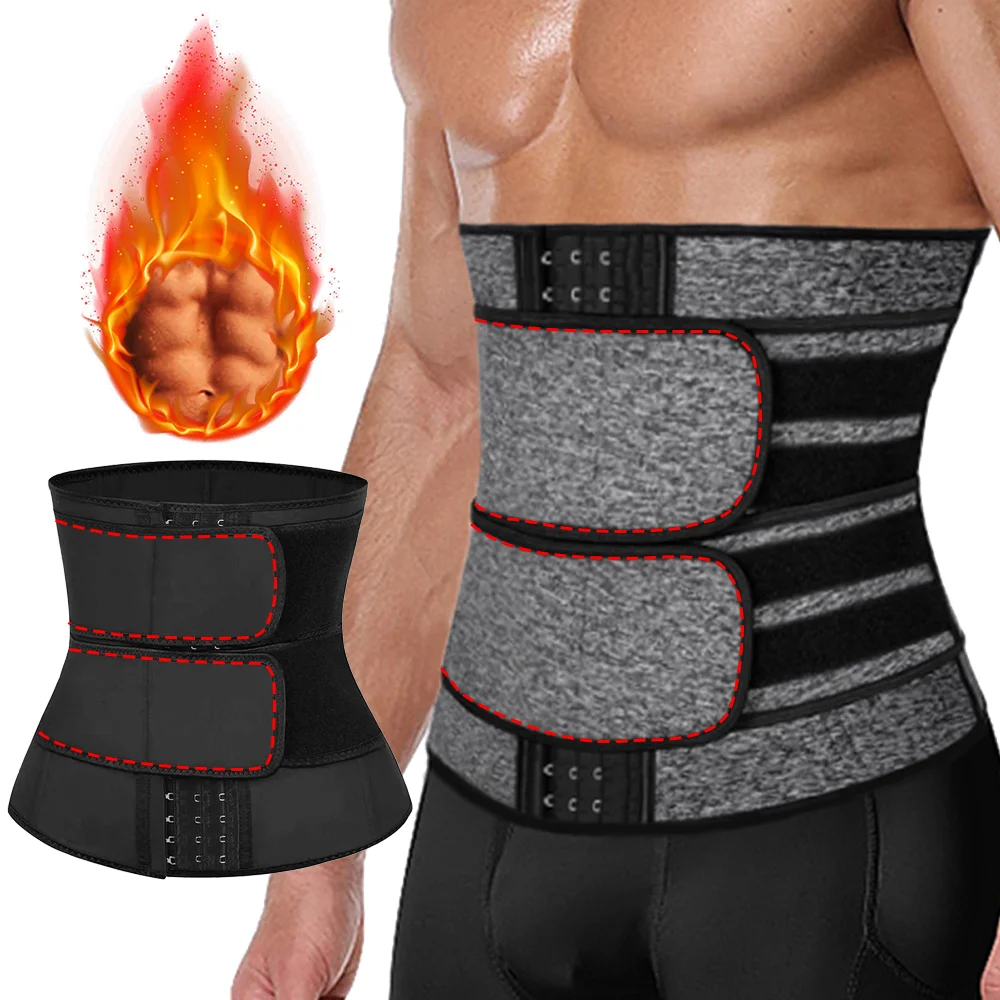 Men Waist Support Sauna Slimming Waist Trainer Belts Sweat Abdomen Corset Weight Loss Belly Compression Straps Sports Girdles Best Sellers In Sports & Entertainment