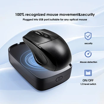Virtual Mouse Mover Anti-sleep Automatic Movement To Prevent Computer Lock Screen With ON/OFF Switch Undetectable Mouse Jiggler 1