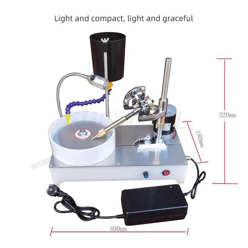 VEVOR 3in Jewelry Polisher Buffer Brushless Adjustable Speed Mini  Multi-purpose Bench Grinder Polishing Machine for Gemstones - AliExpress