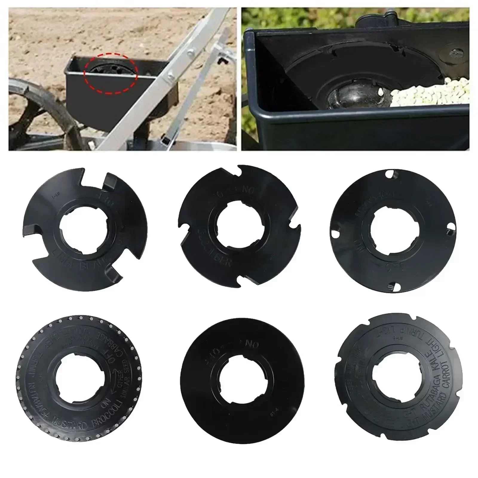 =60010 Plant Plates Set For 1001-B Garden Sower Replacement Plants Radish Carrot Beans Beets=Seeding Garden Machine Accessories