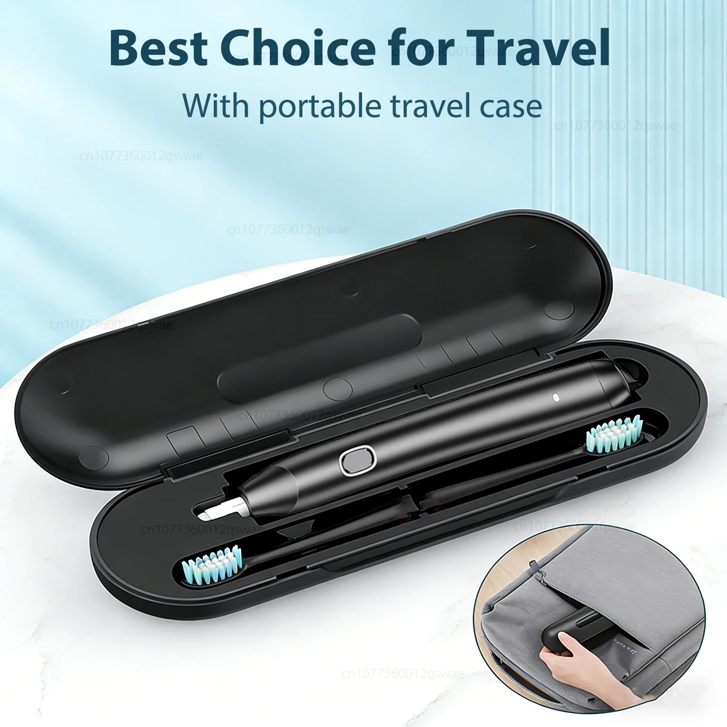 Sonic Electric Toothbrush for Adults Rechargeable Electric Toothbrush with 8 Brush Heads Travel Case