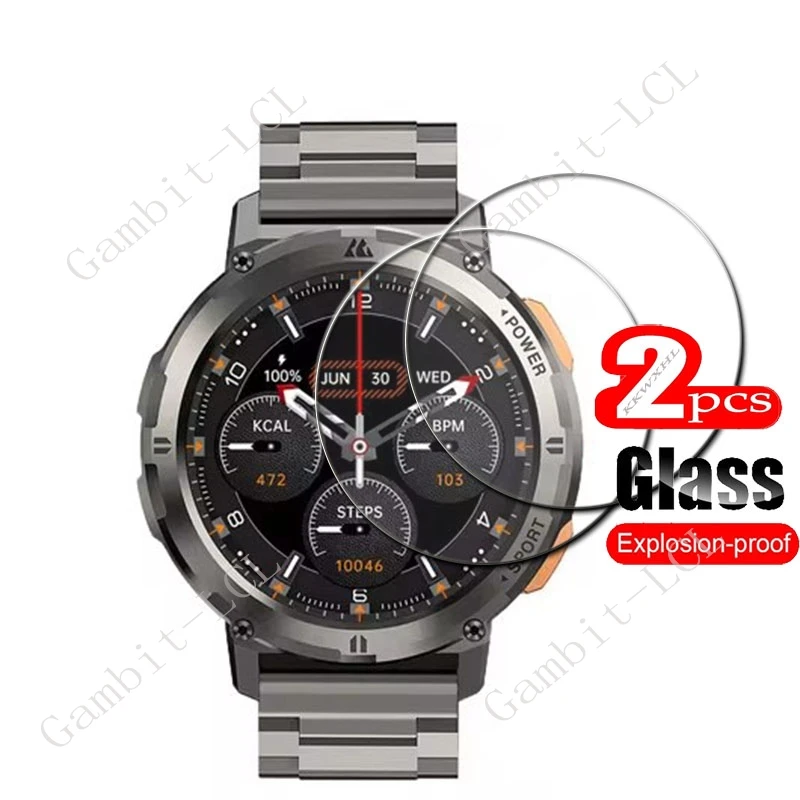2-Pack 9H Tempered Glass Screen Protector for Smart Watches - Durable Cover Film