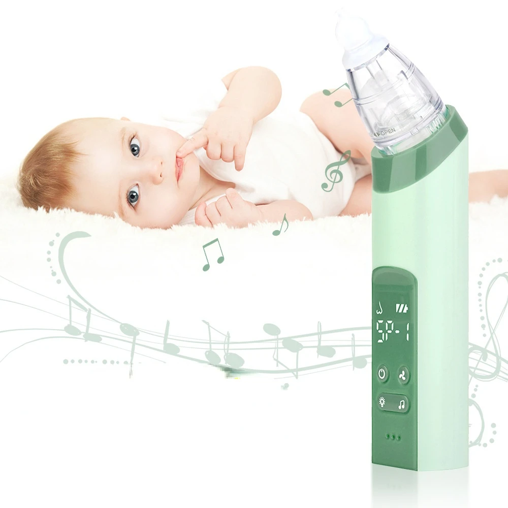 Rechargeable Electric Nasal Aspirator Adjustable Suction With Music