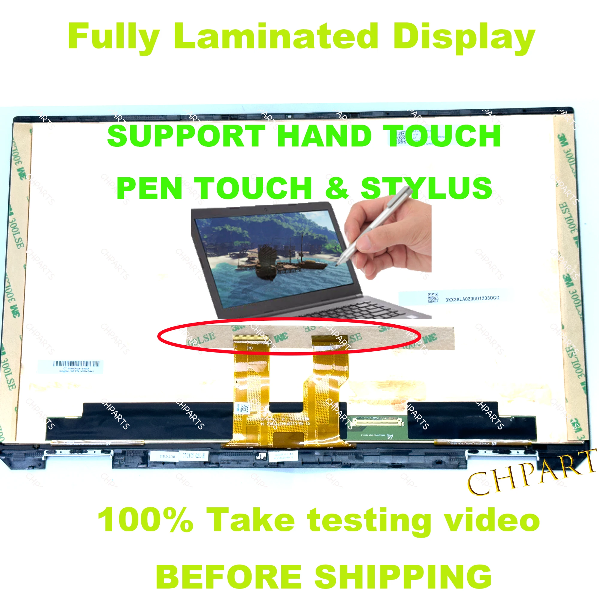 For hp Spectre X360 13 aw 13t-aw Touch Screen Display
