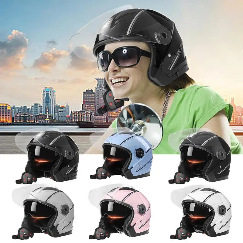 

Motorcycle Helmets Motorbike Double Lens Helmets In Many Colors Bike Ventilation Helmet For Safe Travelling Bike Accessories