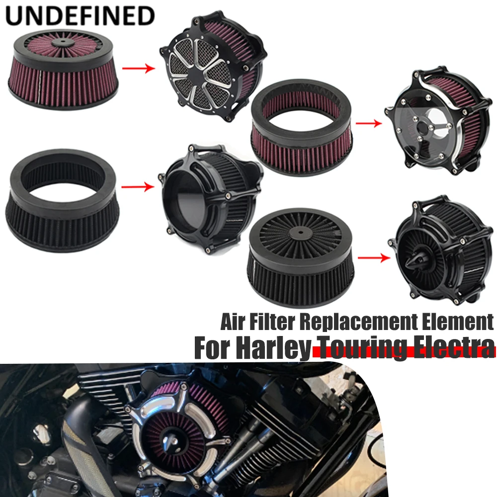 Per Harley Touring Electra Glide Sportster XL Softail Dyna nero rosso filtro aria elemento di ricambio moto filtro aria nucleo