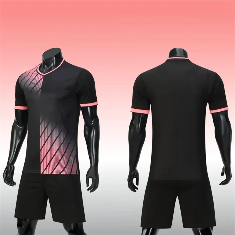 6-15Years Old Children's Football Jerseys Soccer Suit Made Name And Number Boys Sport Uniform 5XL Big Size Adult Kits