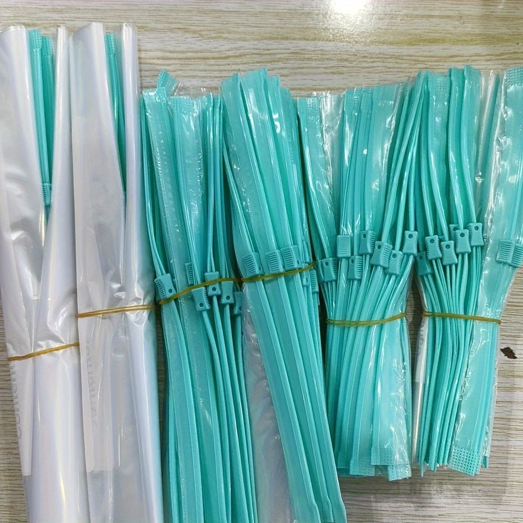 Reusable Clear Ziplock Food Storage Bags with Colorful Labels - Durable Sealed Bags