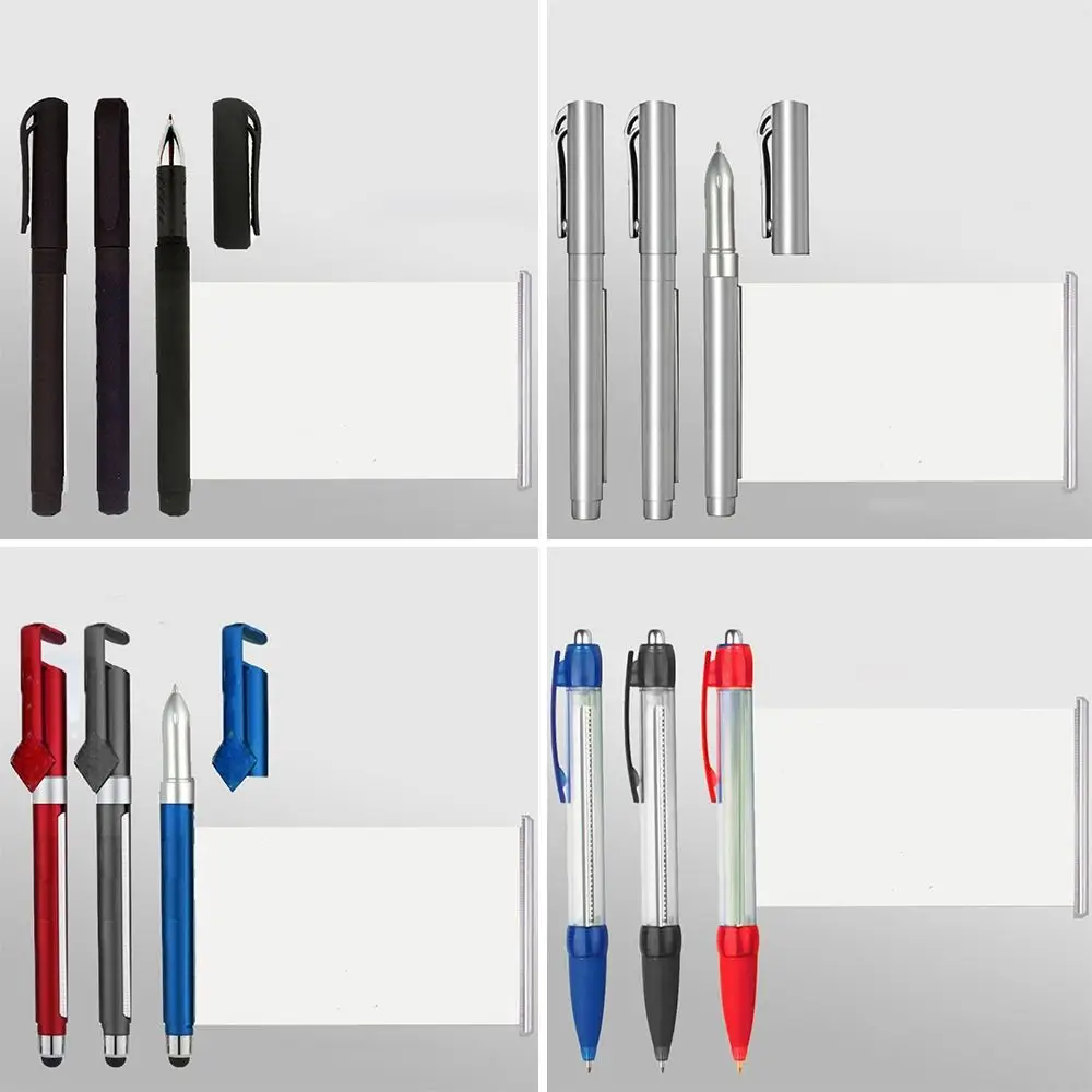 Gel Pens Black Gel Pen with Retractable Blank Scroll Pull-out Paper Exam Ballpoint Pen Study Stationery Creativity Durable Black Gel gel pens,retractable gel pens,ballpoint pen