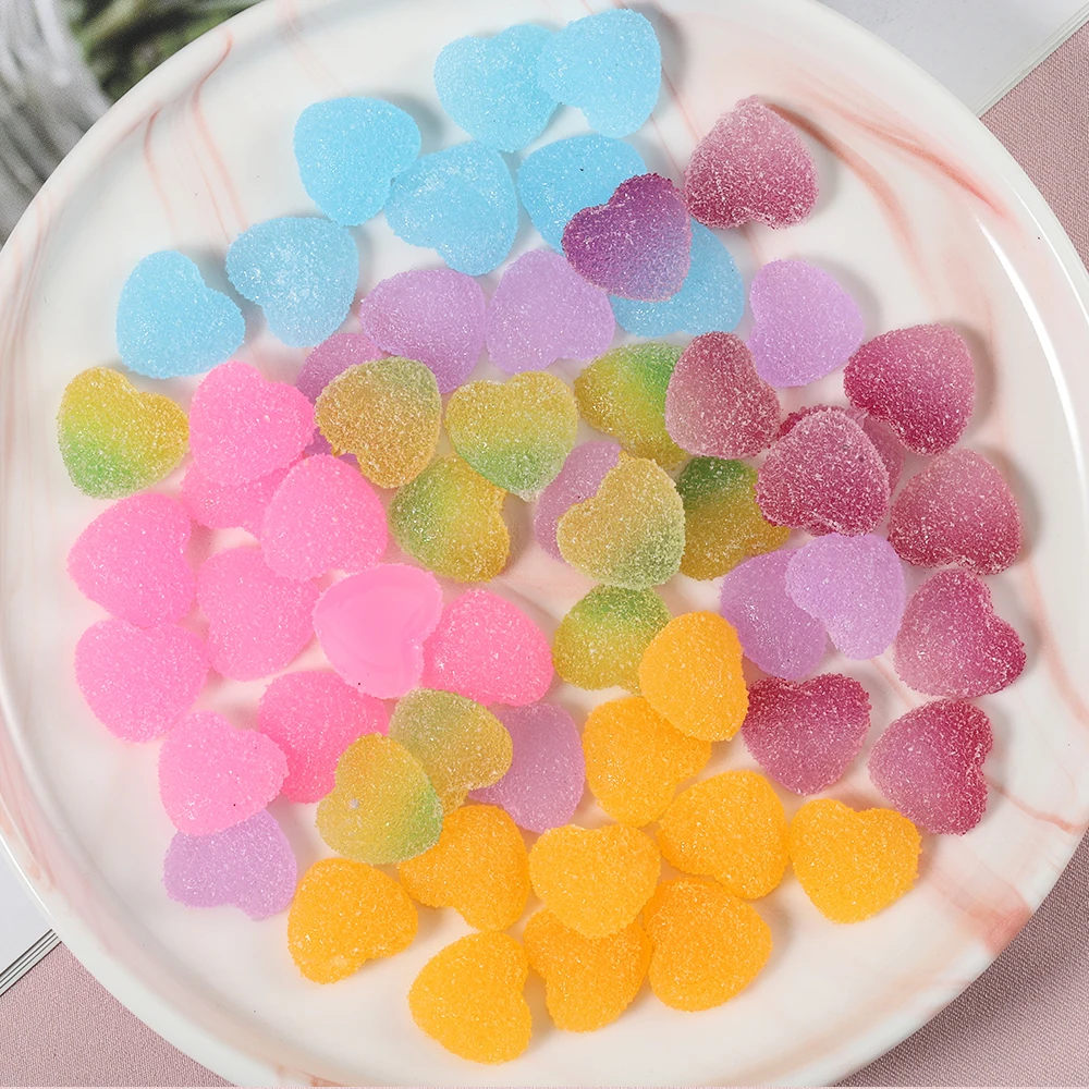 EBANKU - 100 ciondoli per unghie, stile kawaii, con retro piatto, in resina, a forma di animale, decorazione 3D per fai da te, artigianato e creazione di gioielli