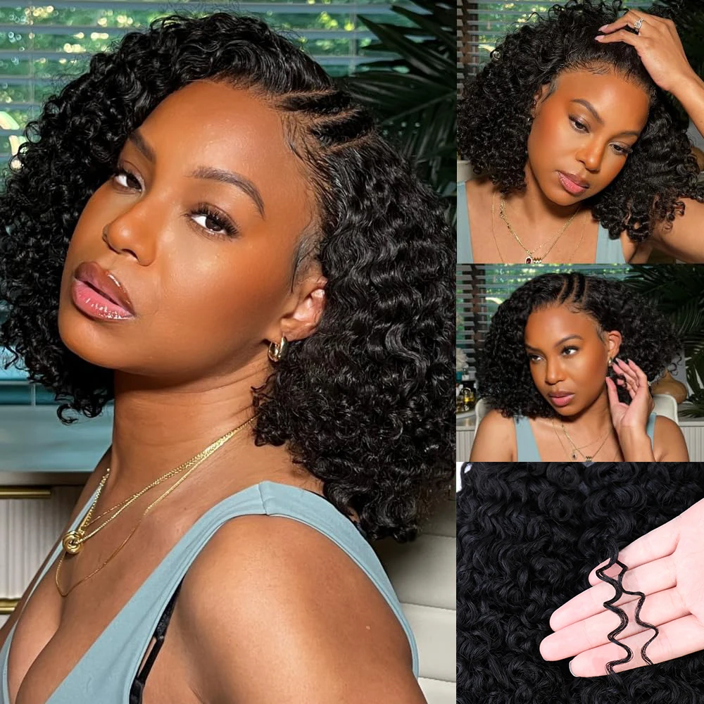 Brazilian Small Spirals Curly Bundles Unprocessed Mongolian Curl Human Hair Weave Bundles Remy Hair Wefts Extensions 8-24inch