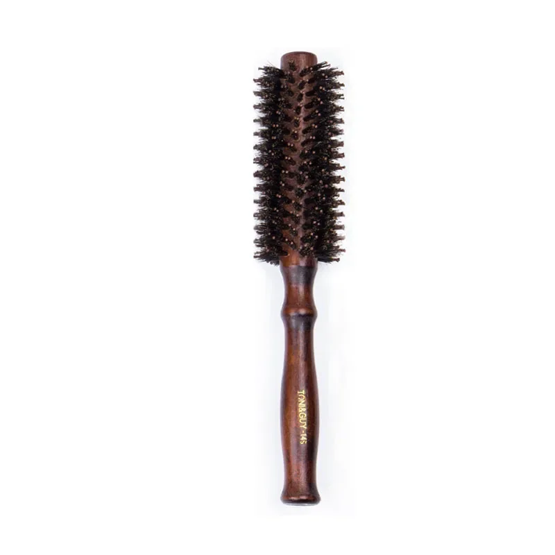 Hair Brush Curly Hair Brush Hair Styling Brush Wig Brush 1pc wooden handle anti-static round roll brush straight diagonal comb bristle round curly hair brush Special for real hair wigs