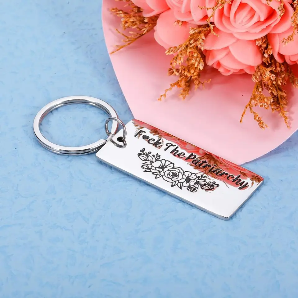 F**k The Patriarcat Portachiavi Regalo ispiratore per il migliore amico Le sue donne Calza femminista Stuffers Il suo regalo attivista per la ragazza  36