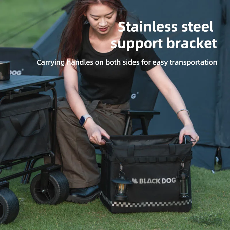 Blackdog Traveler Checkerboard Compartment Storage Bag Outdoor Storage Basket Camping Gear Folding 31L