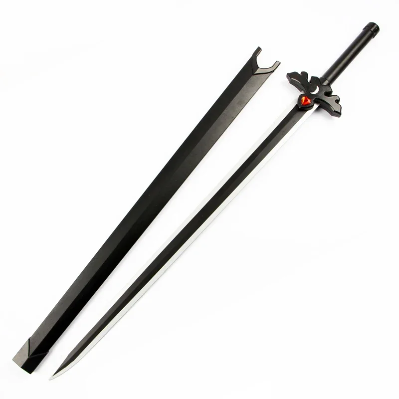 

[Funny] 106cm Cosplay Anime Sword Art Online weapon Kirigaya Kazuto wooden Sword model Costume party Anime show gift toy