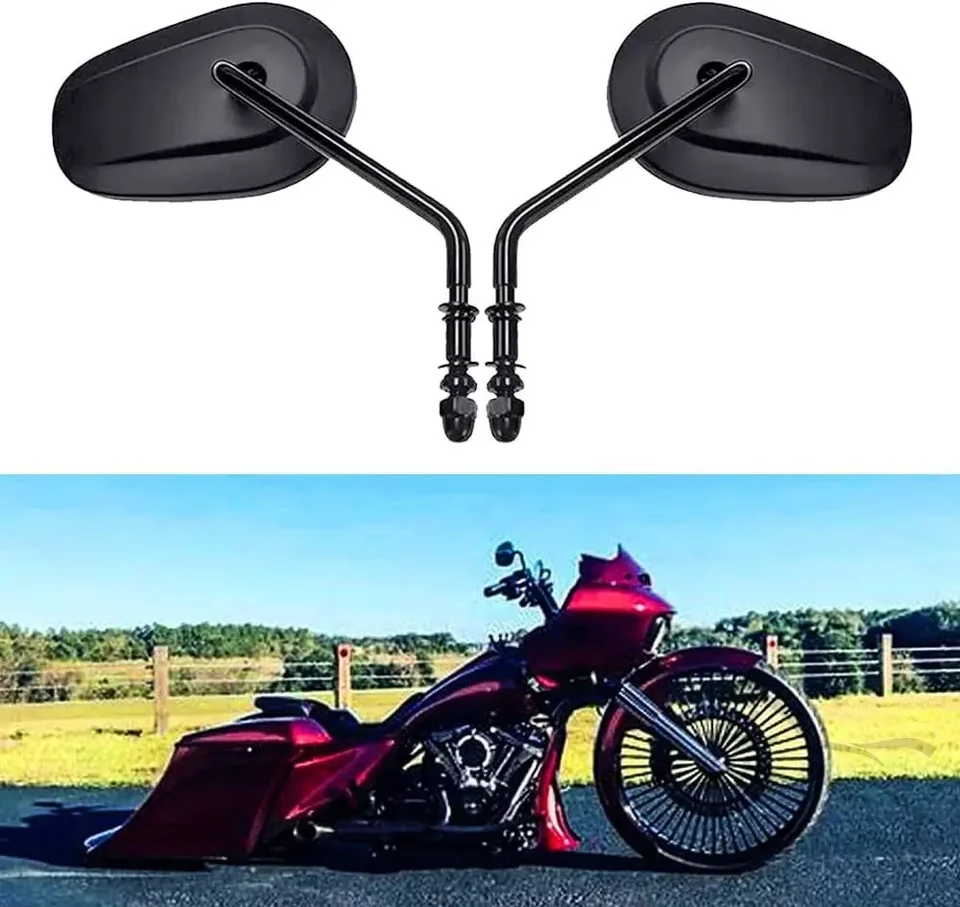 Motorrad Rückansicht Seiten Spiegel Für Harley Road King Touring Street Bob FXDB Fatboy Eisen 883 Sportster 1200 Dyna Softail v-ROD  201355758