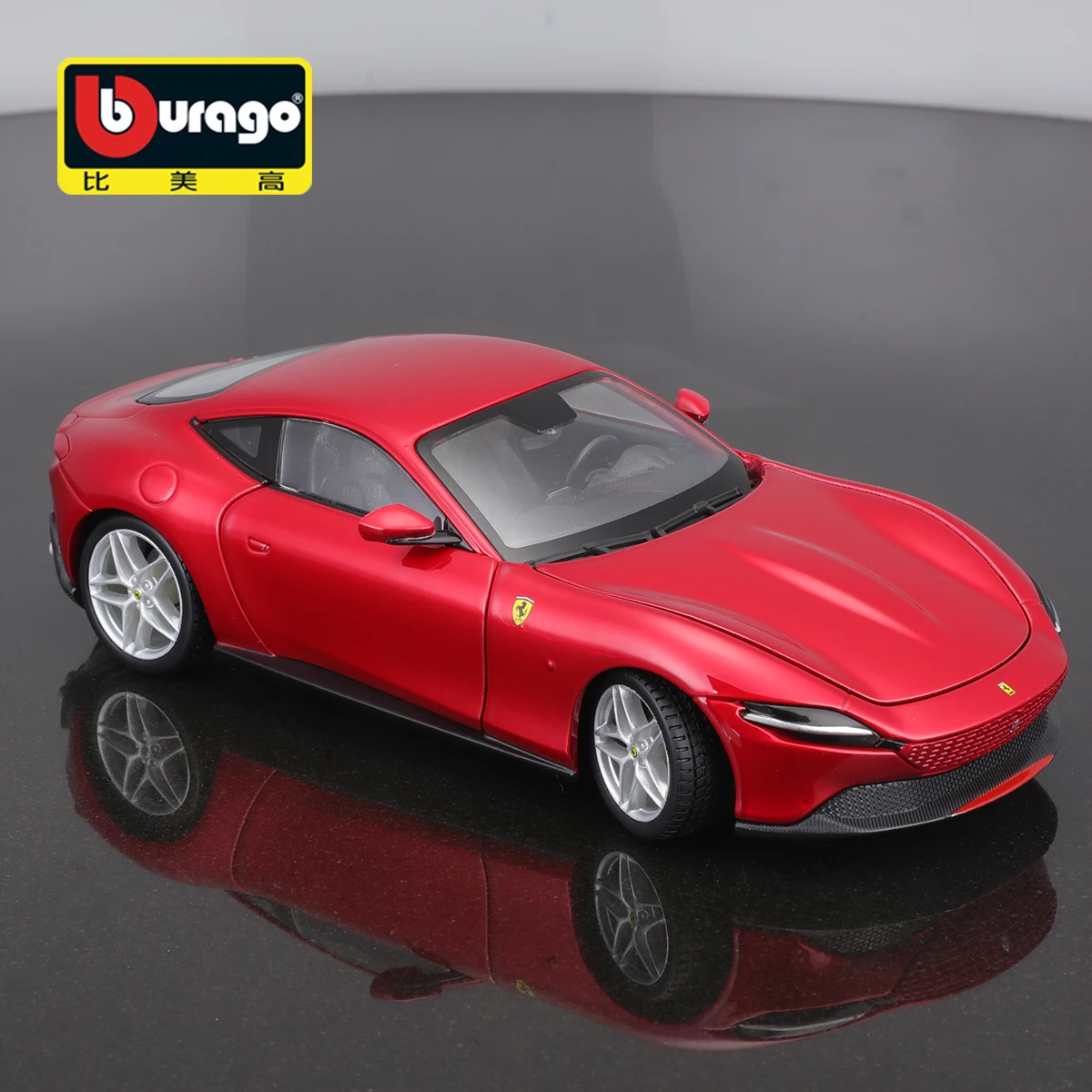 Bburago 1:24 Ferrari Roma Sports Car Red Static Die Cast