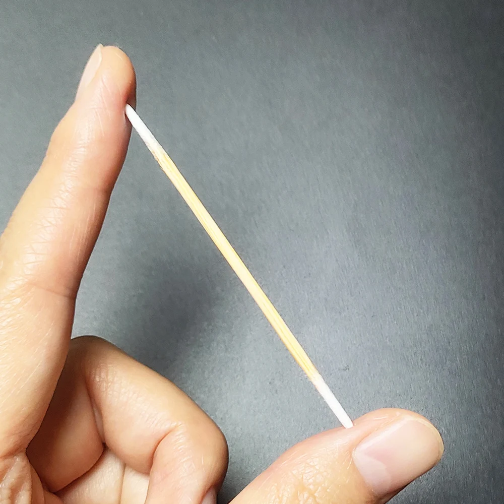 Microblading Cotton Swab with Wood Sticks cotton swabs wood cotton swabs disposable cotton swabs