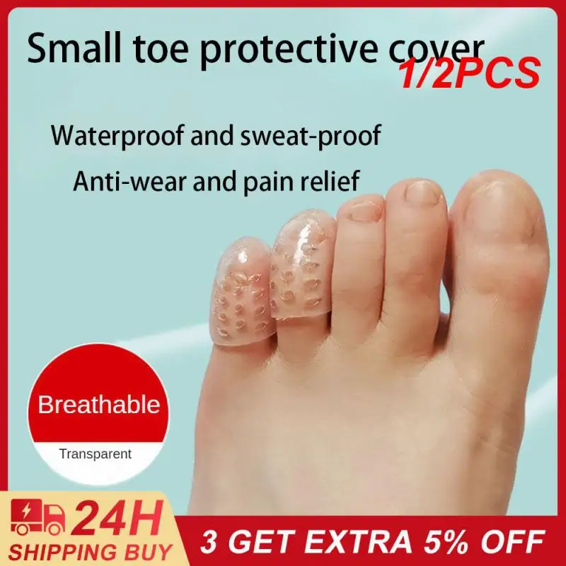 

1/2 шт., силиконовые насадки на пальцы ног для защиты от трения и вспенивания