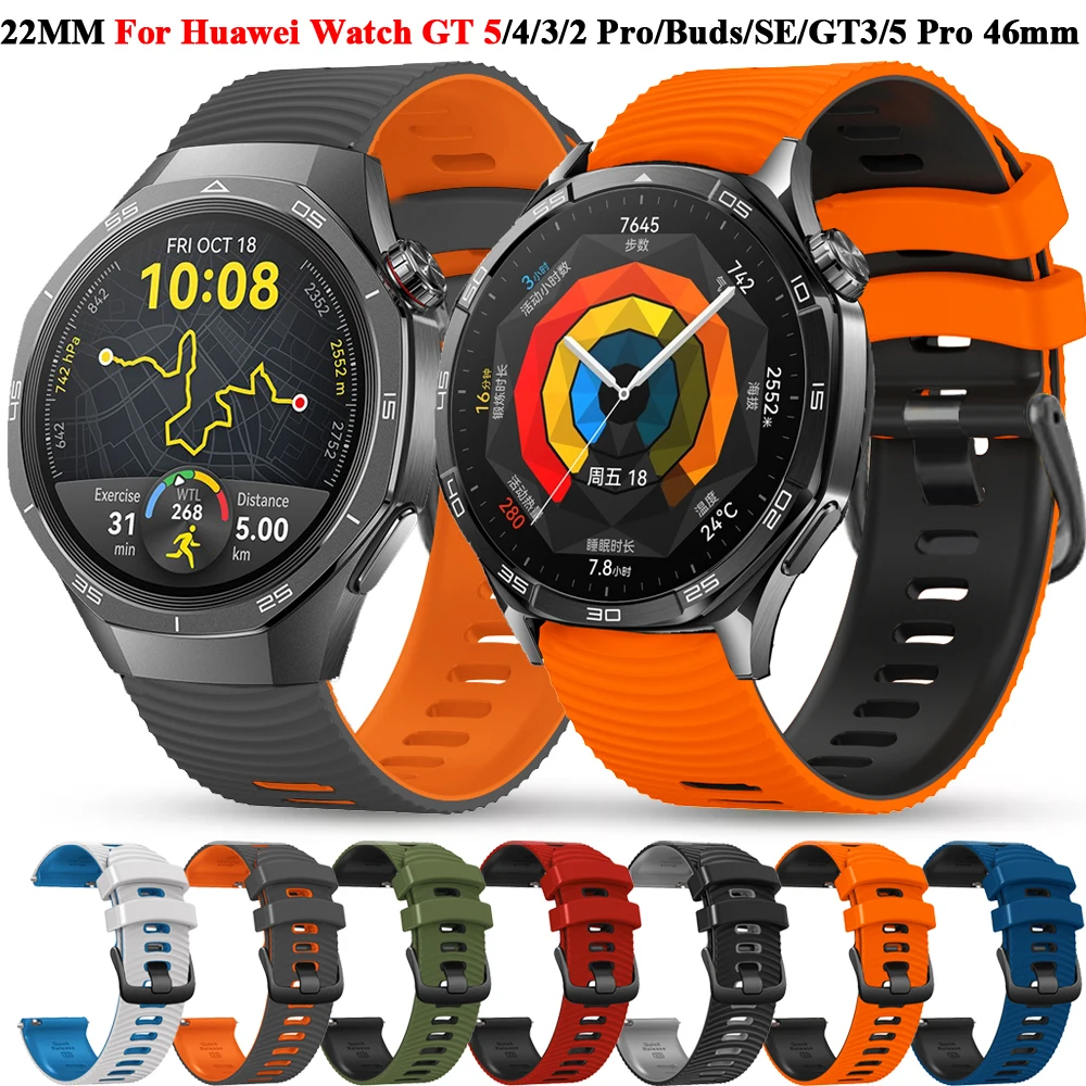 Versatile 22mm Silicone Smart Watch Band – Premium Strap Wristband Bracelet in Stylish Design