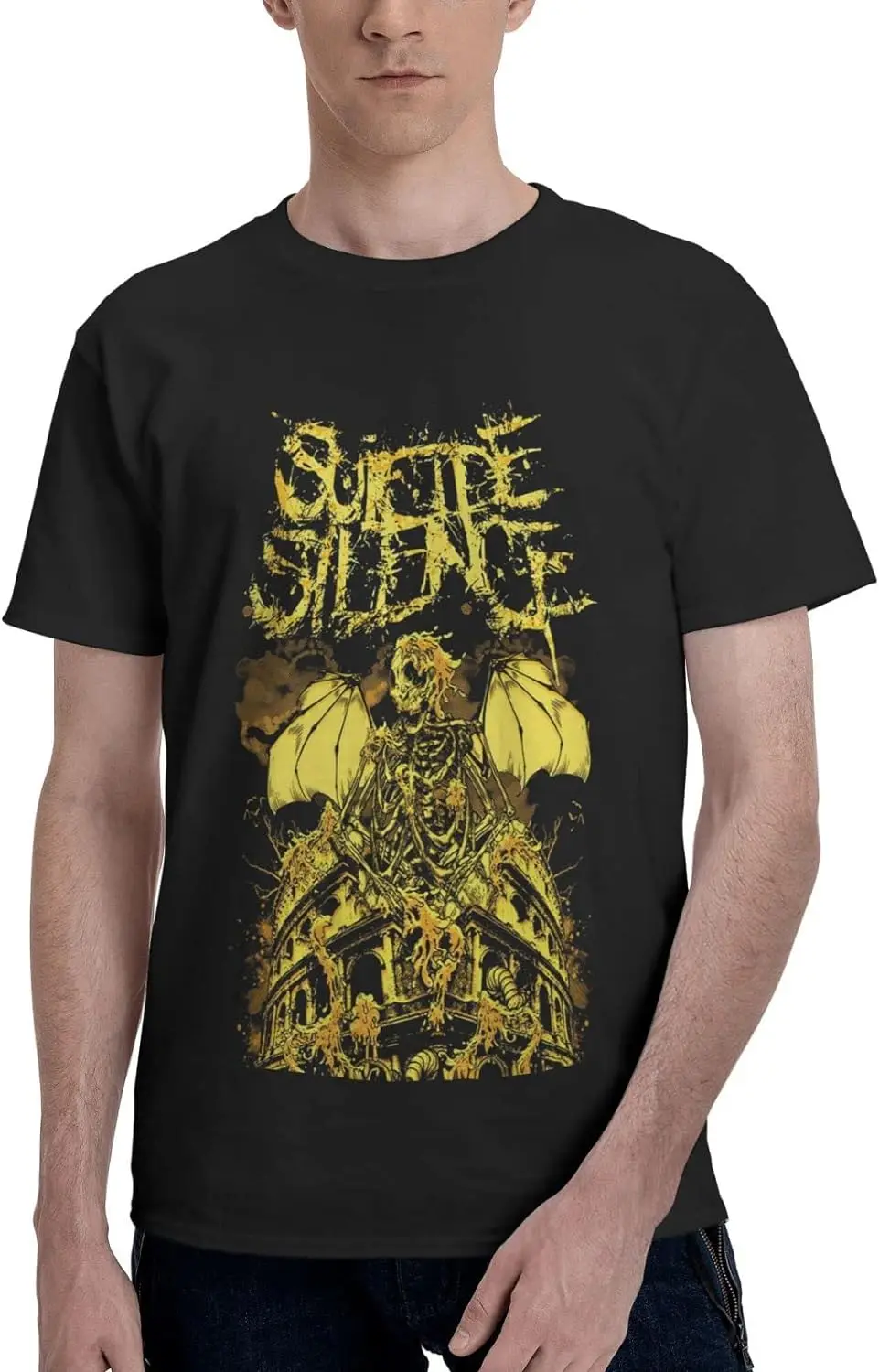 

Men T-Shirt Round Neck Short Sleeve Top Stylish Custom Tees Clothes