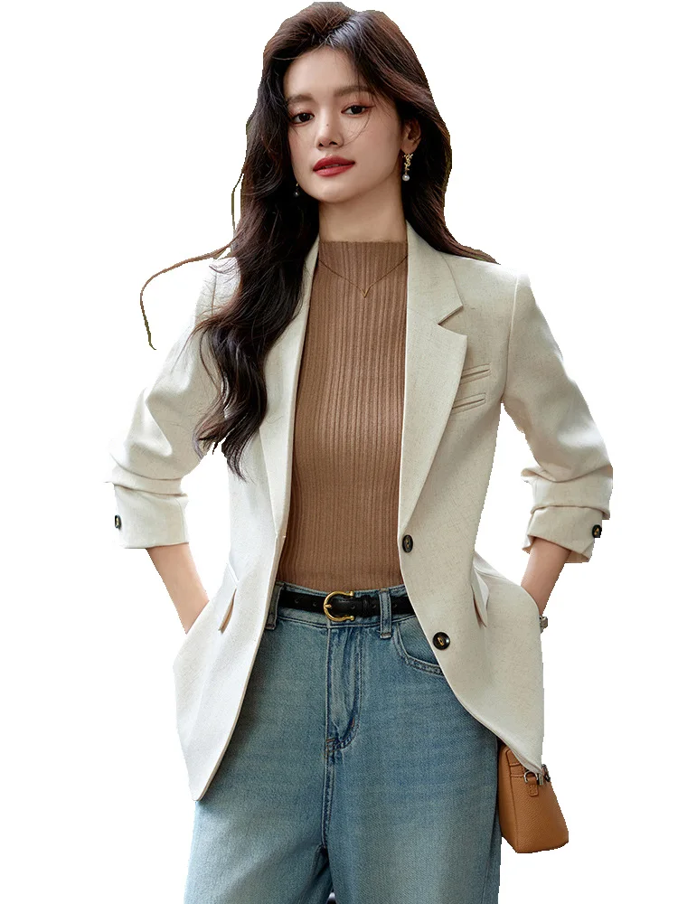

Formal OL Styles Long Sleeve Blazers Jackets Coat for Women Business Work Wear Spring Autumn Ladies Outwear Blaser Tops Clothes