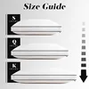 Feather Down Pillows Queen Size Set of 2, Luxury Hotel Collection Bed Pillow 2 Pack, Down Surrounded Gusseted Pillows 20x30 4