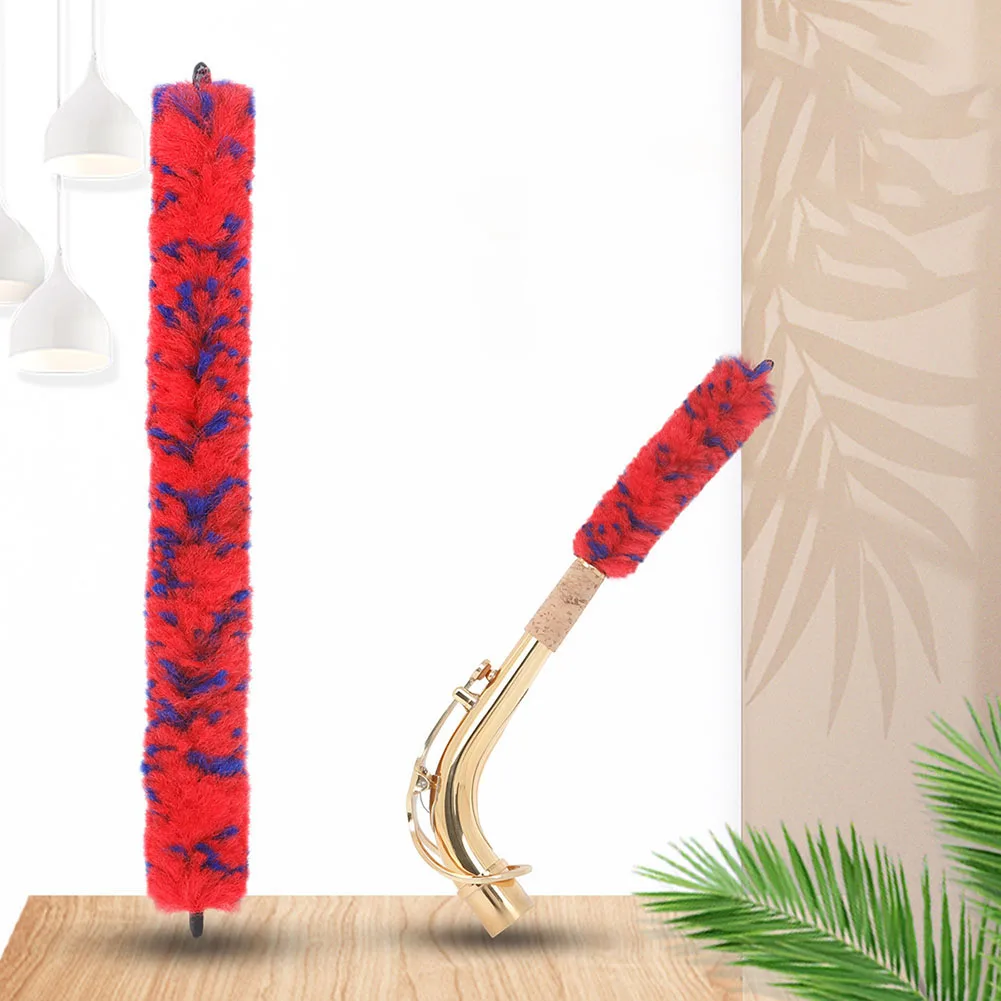 

Saxe Universal Curved Neck Brush High-Quality Sax Cleaning Brush With Dense Bristles Red/Blue Music Instruments Accessories