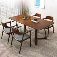 Table à manger en bois pour cuisine, console de salon, table à manger nordique moderne de luxe, table de designer portable, meubles de maison 1