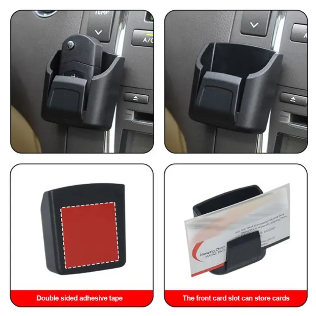 Multi-functional Reusable Car Dashboard Centre Console Remote Control Car Key Anti-Slip Storage Box Key Card Small Items Storage 5