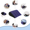 Inflatable PVC Flocking Pillow Wedge Love Pillow Triangle Foldable Master Cushion Labor-saving Sitting Camping Pillow Furniture 6