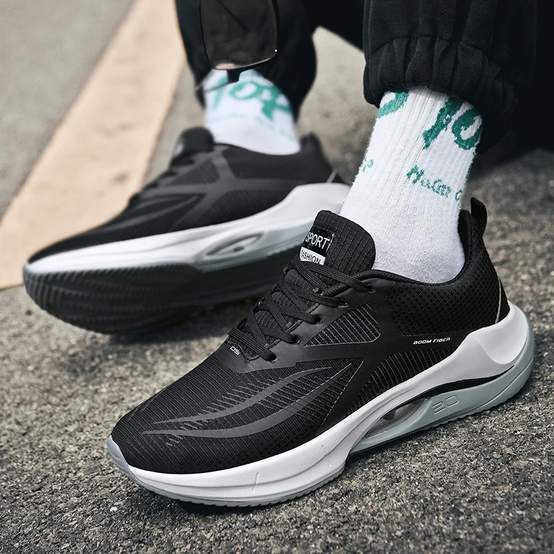 Brand Men Running Shoes for Women Air Cushion Jogging Sports Shoes Mesh Unisex Sneakers Men Outdoor Athletic Training Shoes Male