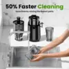 Cold Press Juicer, Slow Masticating Machines with 5.4" Extra Large Feed Chute Fit Whole Fruits & Vegetables Easy Clean Sel 5