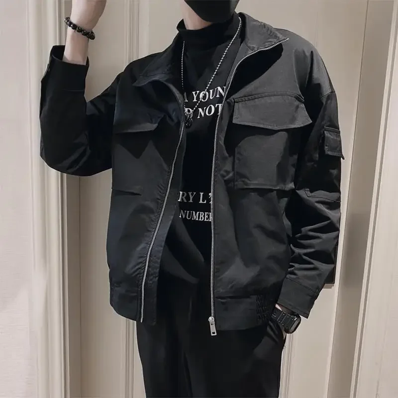 thumbnail image 1 of Abrigos masculinos nuevos en primavera y otoño Chaquetas para hombre con solapa Venta barata Diseñador de lujo Harajuku Marcas originales Ropa Moda 2024, 1 of 5