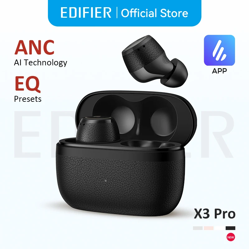 Wireless Earbuds Edifier X3 Pro True Active Noise Cancellation Bluetooth V5.4 Multipoint Connection IP54 Lightweight