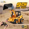 HUINA 1/24 RC Bulldozer 9CH Wireless Remote Control Loader Engineering Vehicle 2.4GHZ RC Car Model Boy Children's Toys Gifts 1