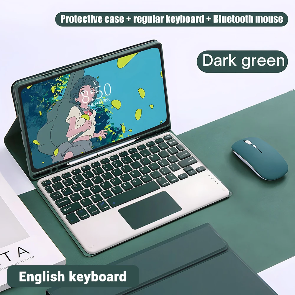 Wireless Keyboard Case with Free Mouse