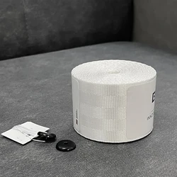 Universal High - Strength Multicolor Car Seat Belt - DIY Lap Belt Kit (Silver White)